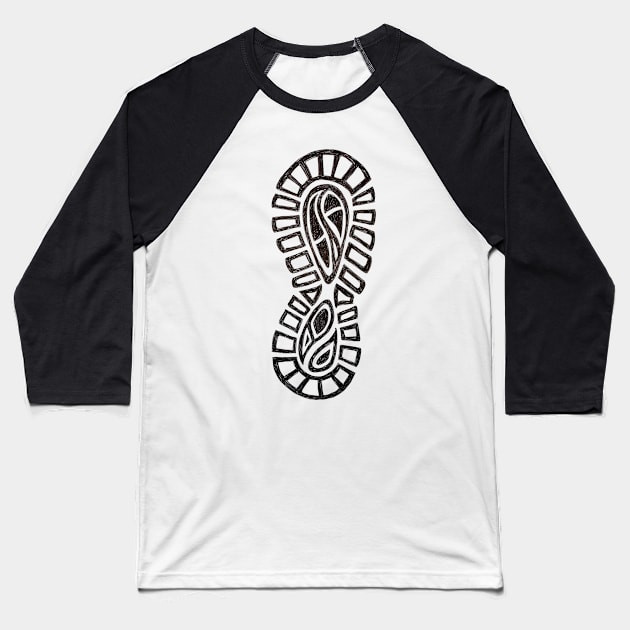 Footprint Baseball T-Shirt by Lavenderbuttons